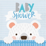 1st Birthday Bear 'Baby Shower' Luncheon Napkin 16