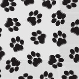 Creative Converting 127118 Paw Print Lunch Napkins (16) - NS