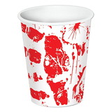 Beistle Co 128279 Bloody Handprints 9oz Paper Cups (8)