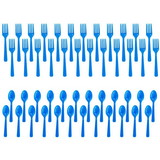 129326 Forks & Spoons - Royal Blue (24 Each)