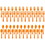 129329 Forks & Spoons - Orange (24 Each) - NS