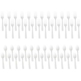 129332 Forks & Spoons - White (24 Each) - NS