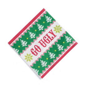 Fun Express 129551 Ugly Sweater Luncheon Napkins (16) - NS
