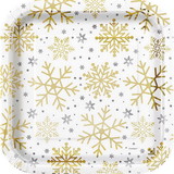 Unique Industries 129571 Silver and Gold Snowflake 9