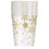 UNIQUE INDUSTRIES 129576 Silver and Gold Snowflake 9oz Paper Cups (8)