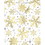 Unique Industries BB77128 Silver and Gold Snowflake Medium Gift Bag (1) - NS