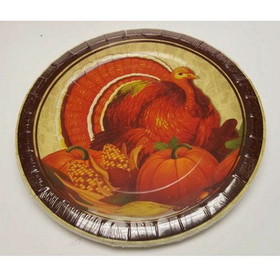 Ruby Slipper Sales 129989 Thanksgiving 9" Plates (8) - NS