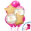 BIRTH9999 130546 Floral Baby Girl Balloon Bouquet - NS