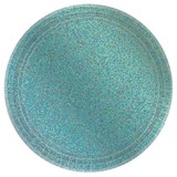 Amscan 306655 Prismatic Robin's Egg Blue Dessert Plates (8)
