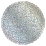 Amscan 306661 Prismatic Silver Lunch Plates (8)