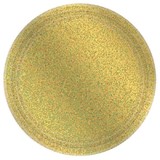 Amscan 306662 Prismatic Gold Lunch Plates (8)