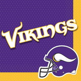 Amscan 306671 NFL Lunch Napkin (16) - Minnesota Vikings