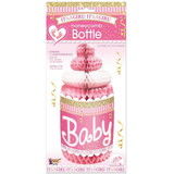 Ruby Slipper Sales 130763 It's A Girl Honeycomb Baby Bottle