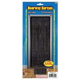 Ruby Slipper Sales 130845 Black Tinsel Doorway Curtin