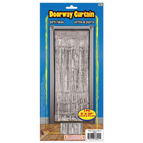 Ruby Slipper Sales 130846 Silver Tinsel Doorway Curtin