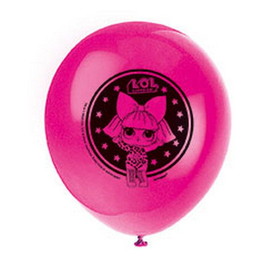 Unique Industries 131010 LOL Surprise 12" Latex Balloons (8) - NS