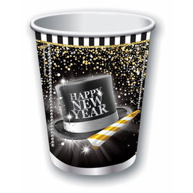 Ruby Slipper Sales 131106 Happy New Year 9oz Paper Cups (8) - NS
