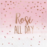 Creative Converting BB340162 Rose All Day Lunch Napkin (16) - NS