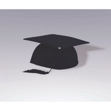 Ruby Slipper Sales BB54965 Black Graduation Cap - NS