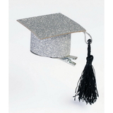 Forum Novelties 308802 Graduation Hat Glitter Hair Clips (2pcs)