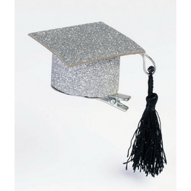 Ruby Slipper Sales BB74419 Graduation Hat Glitter Hair Clips (2pcs) - NS