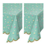 134674 Floral Tea Party Plastic Tablecover (2)