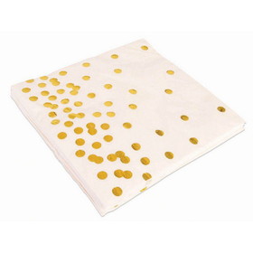 Ruby Slipper Sales BB134539 Gold Dot Paper Lunch Napkins (16) - NS