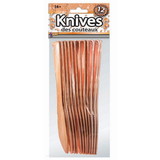 Ruby Slipper Sales BB134550 Rose Gold Plated Plated Knives (12) - NS