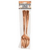 Ruby Slipper Sales BB134554 Rose Gold Serving Fork and Spoon - NS