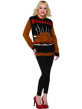 Ruby Slipper Sales F79688 Adult Roasted Thanksgiving Sweater - M