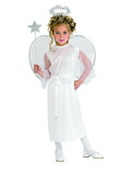 Ruby Slipper Sales R881931 Angel White Girls Costume - L