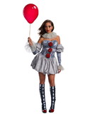 Ruby Slipper Sales R700732 IT Female Deluxe Pennywise Costume - L