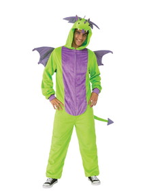 Ruby Slipper Sales R701074 Emerald Green Dragon Comfy Wear Adult Unisex Costume - LXL