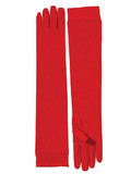 Ruby Slipper Sales F51547 Long Red Nylon Gloves - OS