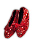 Ruby Slipper Sales  F53017  Red Sequin Shoe Covers for Kids, OS