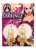 Ruby Slipper Sales F83025 Fortune Teller Gold Coin Earrings - OS