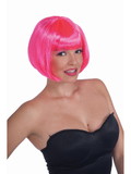 Ruby Slipper Sales F68221 Neon Pink Bob Wig - OS