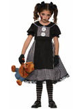 Ruby Slipper Sales F77067 Child Dark Rag Doll Kids Costume - L