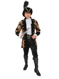 Ruby Slipper Sales CH01131WN Mens French Pirate Captain Plus-Size Jacket (Wine) - NS