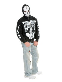 Ruby Slipper Sales CH02073 Adult Skeleton Hoodie with Mask - S