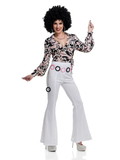 Ruby Slipper Sales CH03087 Womens 70's Hottie Disco Shirt - XS