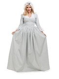 Ruby Slipper Sales  CH03173  Colonial Dress - Adult Costume - Gray, XS