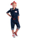 Ruby Slipper Sales PP4818 Girls Rosie the Riveter Costume - XL