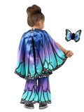 Ruby Slipper Sales PP8105 Kids Blue Butterfly Cape - OS