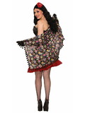 Ruby Slipper Sales F74665 Shawl for Day of the Dead Costume - OS