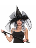 Ruby Slipper Sales F76625 Deluxe Witch and Wizard Witch Hat - OS