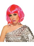 Ruby Slipper Sales F84771 Adult Pink Light Up Wig - OS