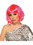 Ruby Slipper Sales F84771 Adult Pink Light Up Wig - OS