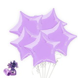 BBKITSTAR10 Lavender Star Balloon Bouquet Kit - NS