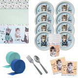 BBKIT1670D Rachael Hale Cats Rule Deluxe Tableware Kit (Serve - NS